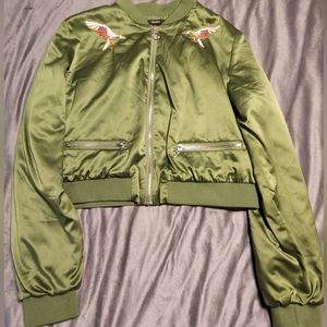 Satin bomber jacket